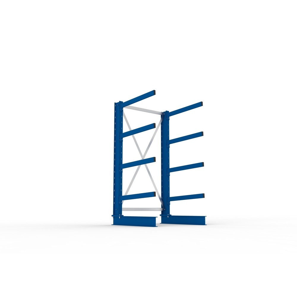 Número de imagen del producto 3: Estantería cantilever META, módulo inicial, unilateral, c.c. 250 kg, altura 2.000 mm, carga por módulo 1.650 kg