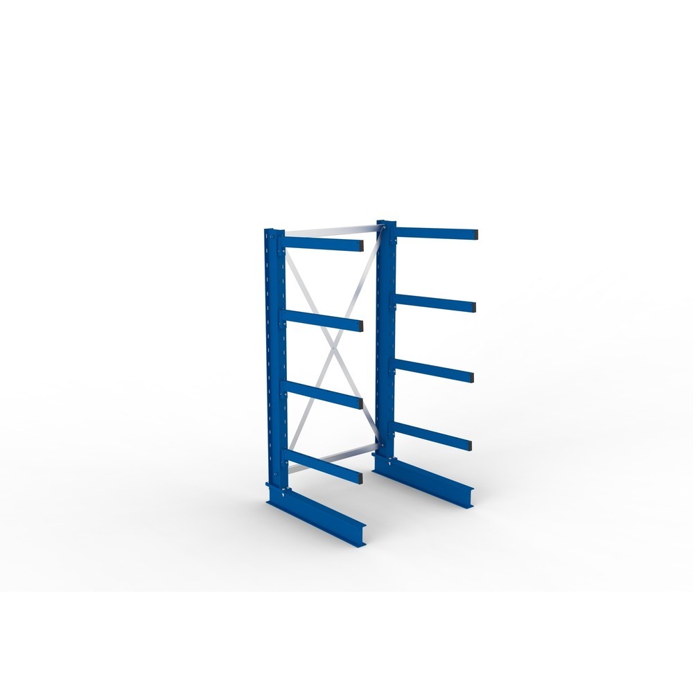 Número de imagen del producto 4: Estantería cantilever META, módulo inicial, unilateral, c.c. 250 kg, altura 2.000 mm, carga por módulo 1.650 kg