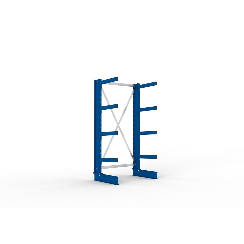 Imagen del producto: Estantería cantilever META, módulo inicial, unilateral, c.c. 430 kg, altura 2.000 mm, carga por módulo 2.340 kg