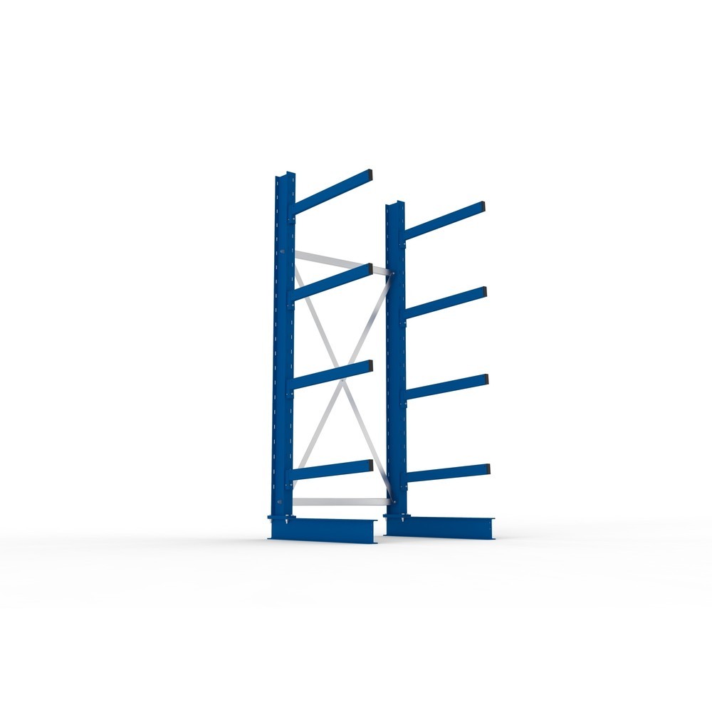 Número de imagen del producto 3: Estantería cantilever META, módulo inicial, unilateral, c.c. 250 kg, altura 2.500 mm, carga por módulo 1.500 kg