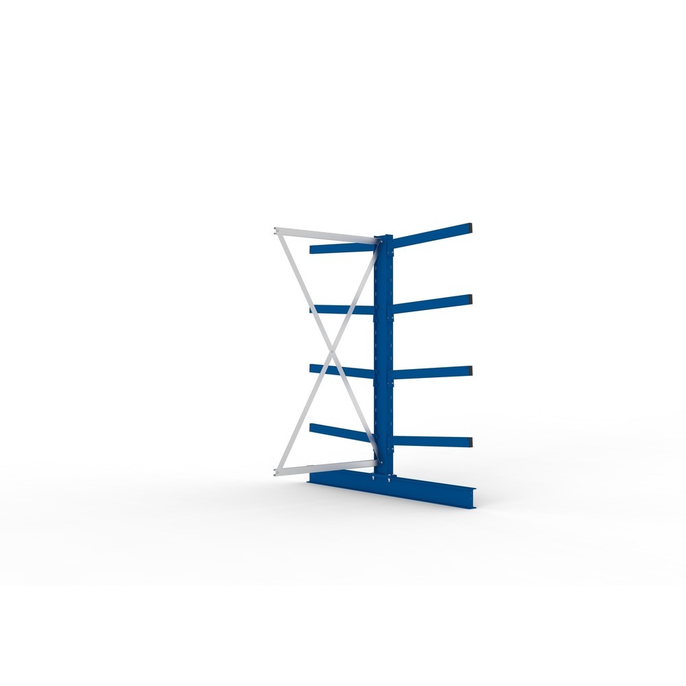Imagen del producto: Estantería cantilever META, módulo adicional, bilateral, c.c. 250 kg, altura 2.000 mm, carga por módulo 3.300 kg