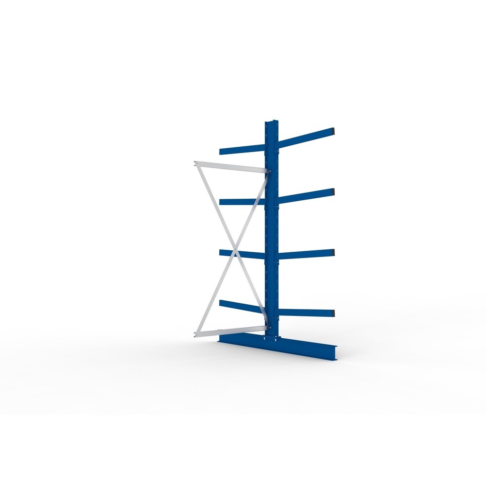 Imagen del producto: Estantería cantilever META, módulo adicional, bilateral, c.c. 250 kg, altura 2.500 mm, carga por módulo 3.000 kg