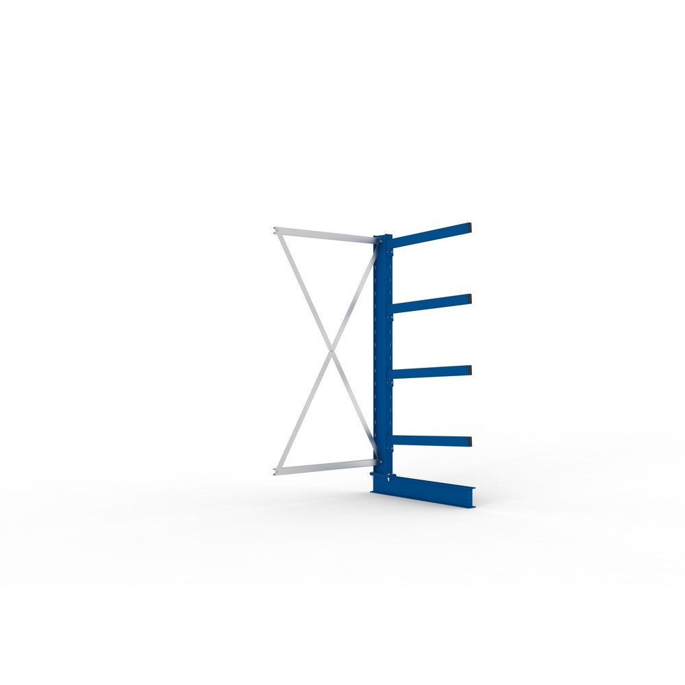 Imagen del producto: Estantería cantilever META, módulo adicional, unilateral, c.c. 250 kg, altura 2.000 mm, carga por módulo 1.650 kg