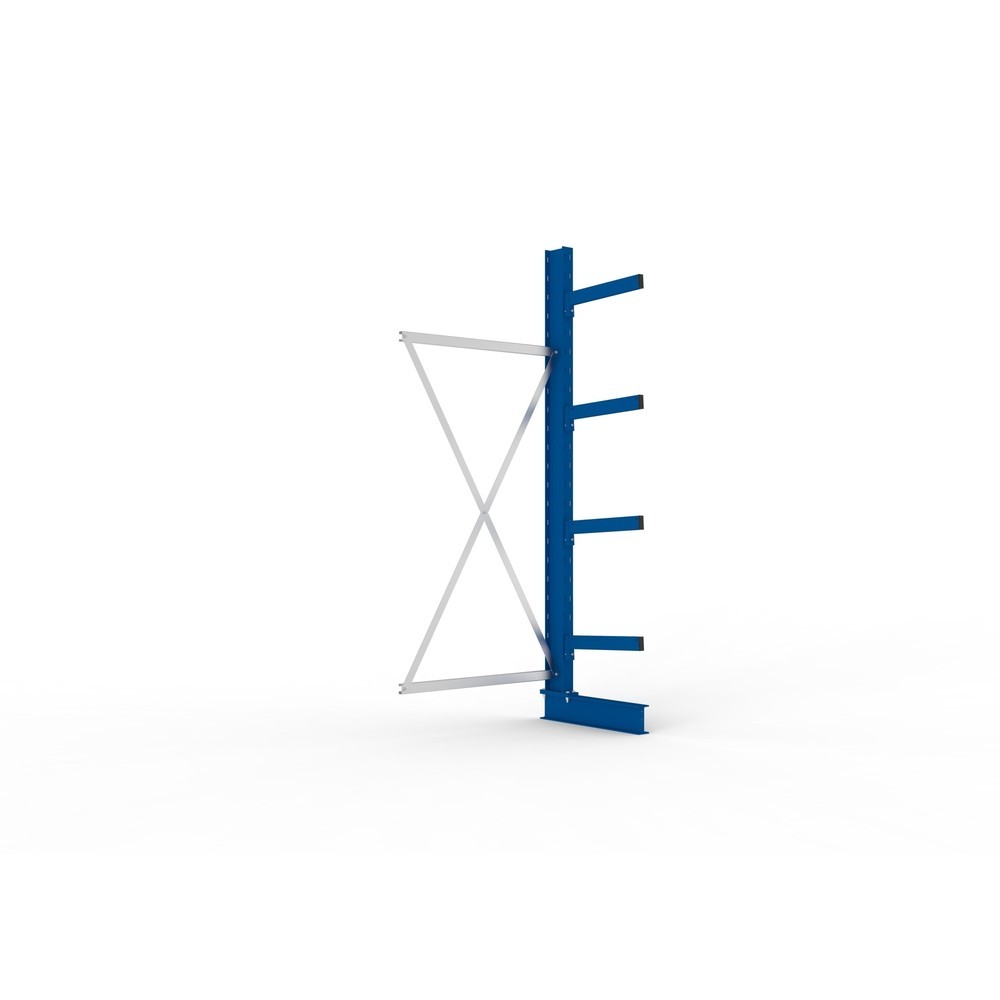 Imagen del producto: Estantería cantilever META, módulo adicional, unilateral, c.c. 430 kg, altura 2.500 mm, carga por módulo 2.200 kg