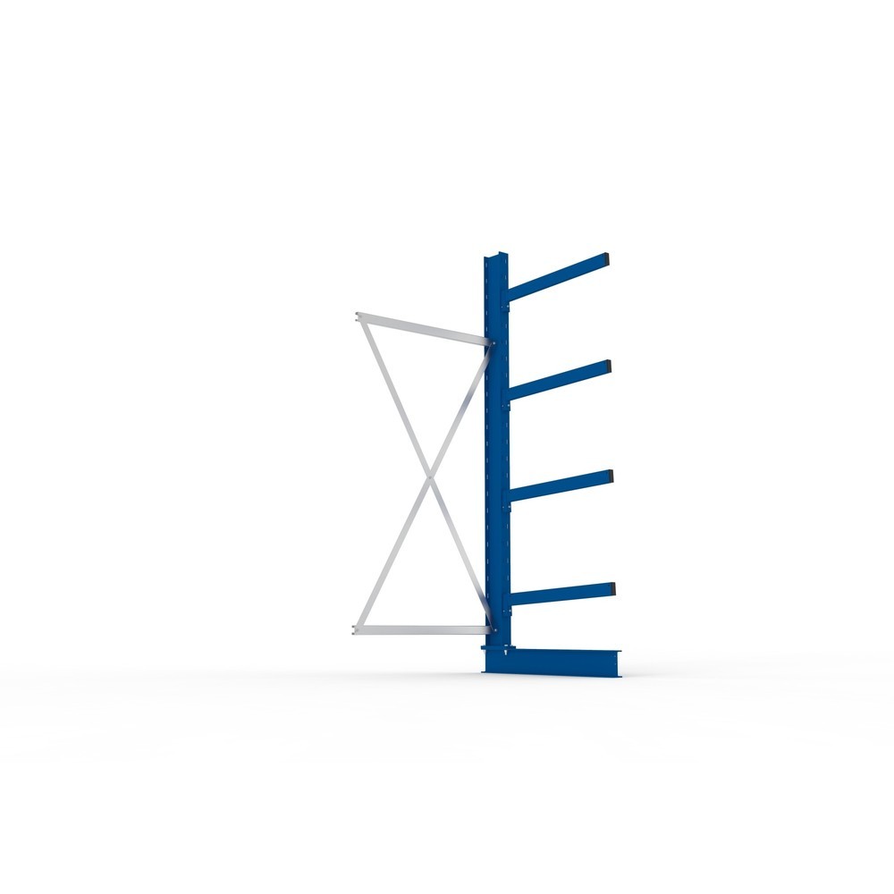 Número de imagen del producto 3: Estantería cantilever META, módulo adicional, unilateral, c.c. 250 kg, altura 2.500 mm, carga por módulo 1.500 kg