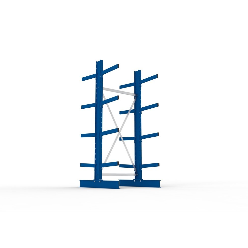 Número de imagen del producto 3: Estantería cantilever META, módulo inicial, bilateral, c.c. 430 kg, altura 2.500 mm, carga por módulo 4.400 kg