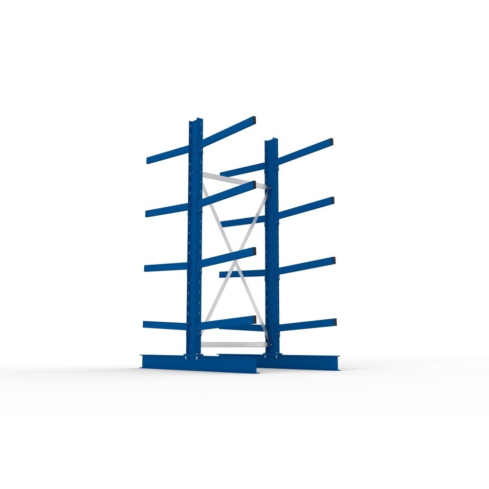 Número de imagen del producto 3: Estantería cantilever META, módulo inicial, bilateral, c.c. 250 kg, altura 2.500 mm, carga por módulo 3.000 kg