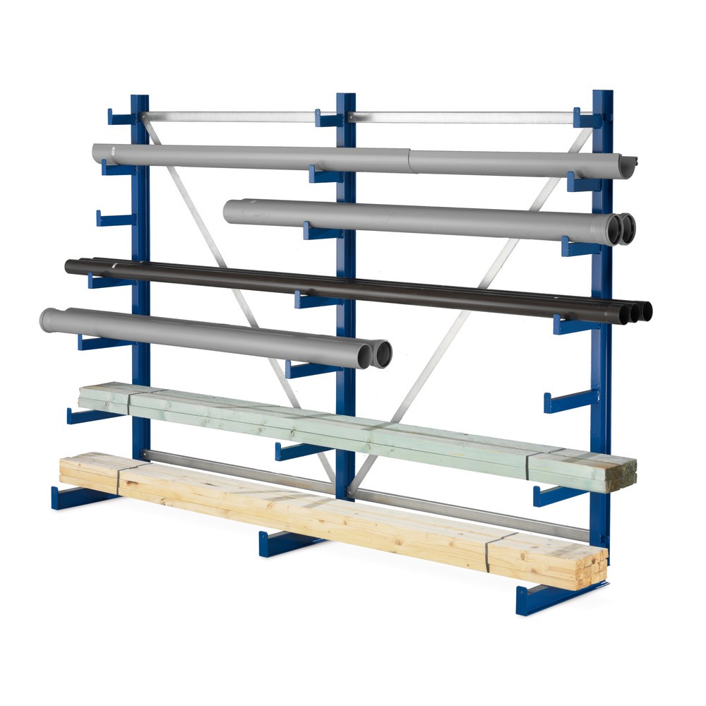 Número de imagen del producto 1: Estantería cantilever META, unilateral, c.c. 150 kg, 3 escalas