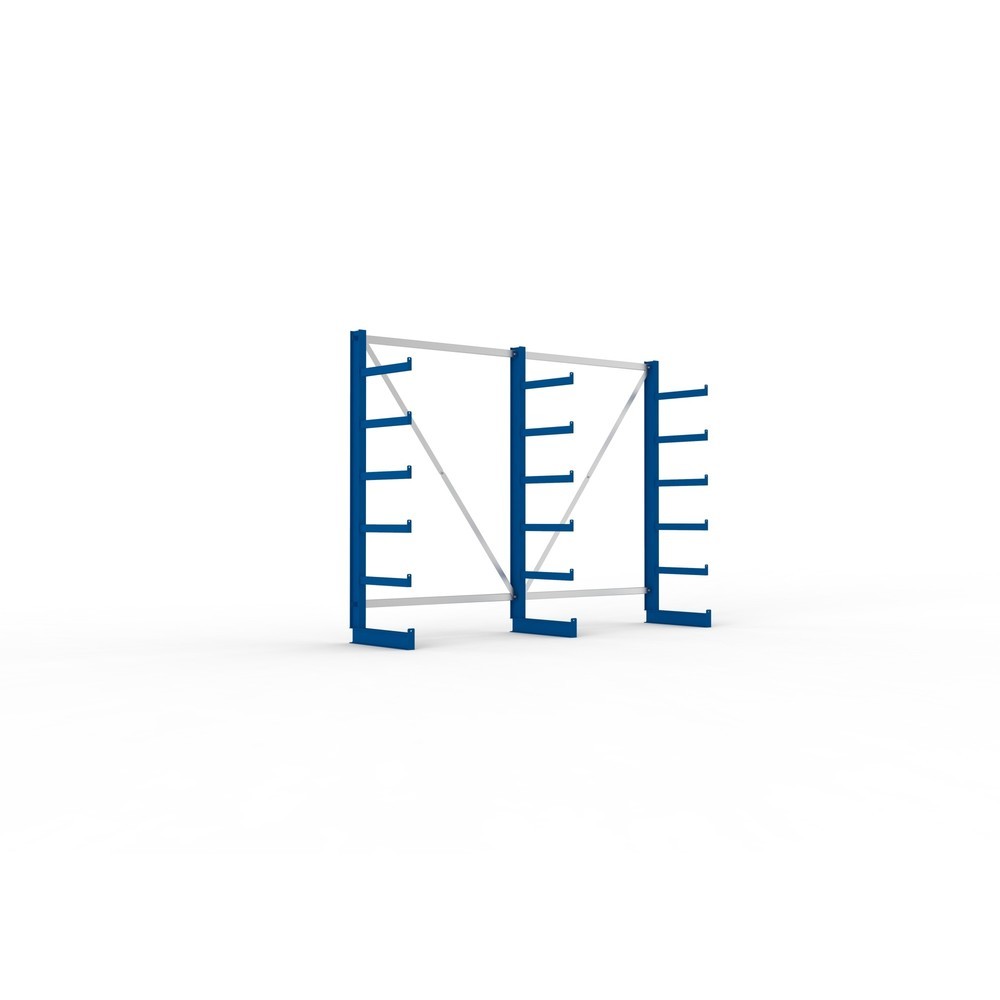 Número de imagen del producto 1: Estantería cantilever META, módulo inicial, unilateral, c.c. 200 kg, 3 escalas