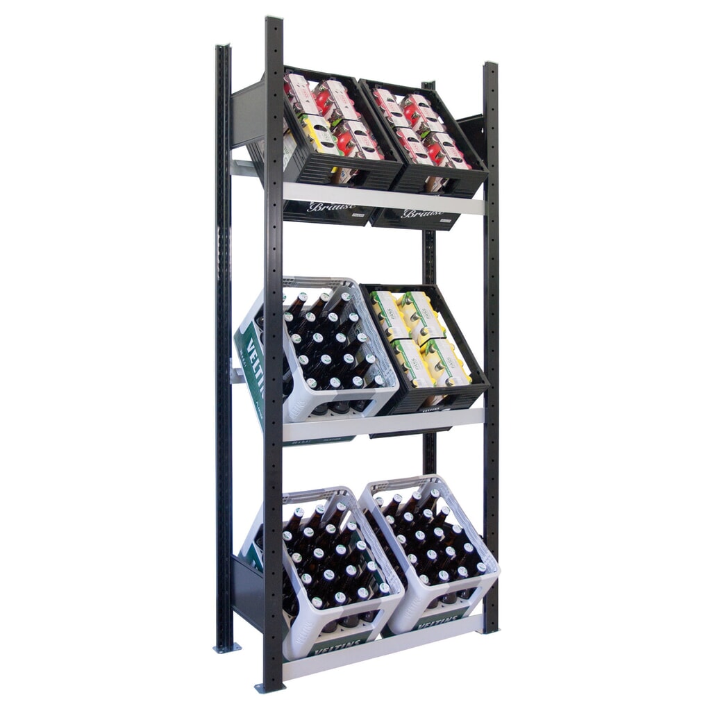 Número de imagen del producto 1: Estantería de cajas de bebidas SCHULTE, Al x An: 1.800 x 820 mm