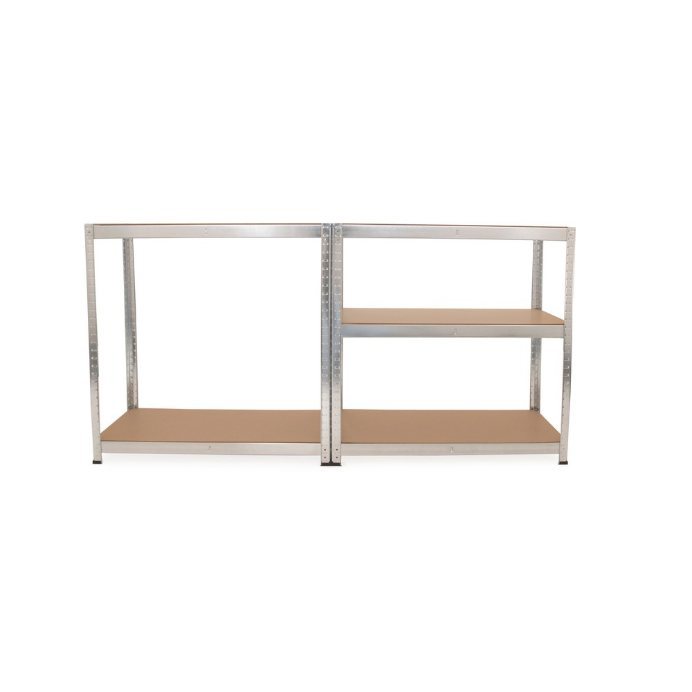Número de imagen del producto 2: Juego de 2 estanterías de cargas pequeñas HEMMDAL galvanizadas, carga por estante 175 kg, HxAxF 1.800 x 900 x 400 mm