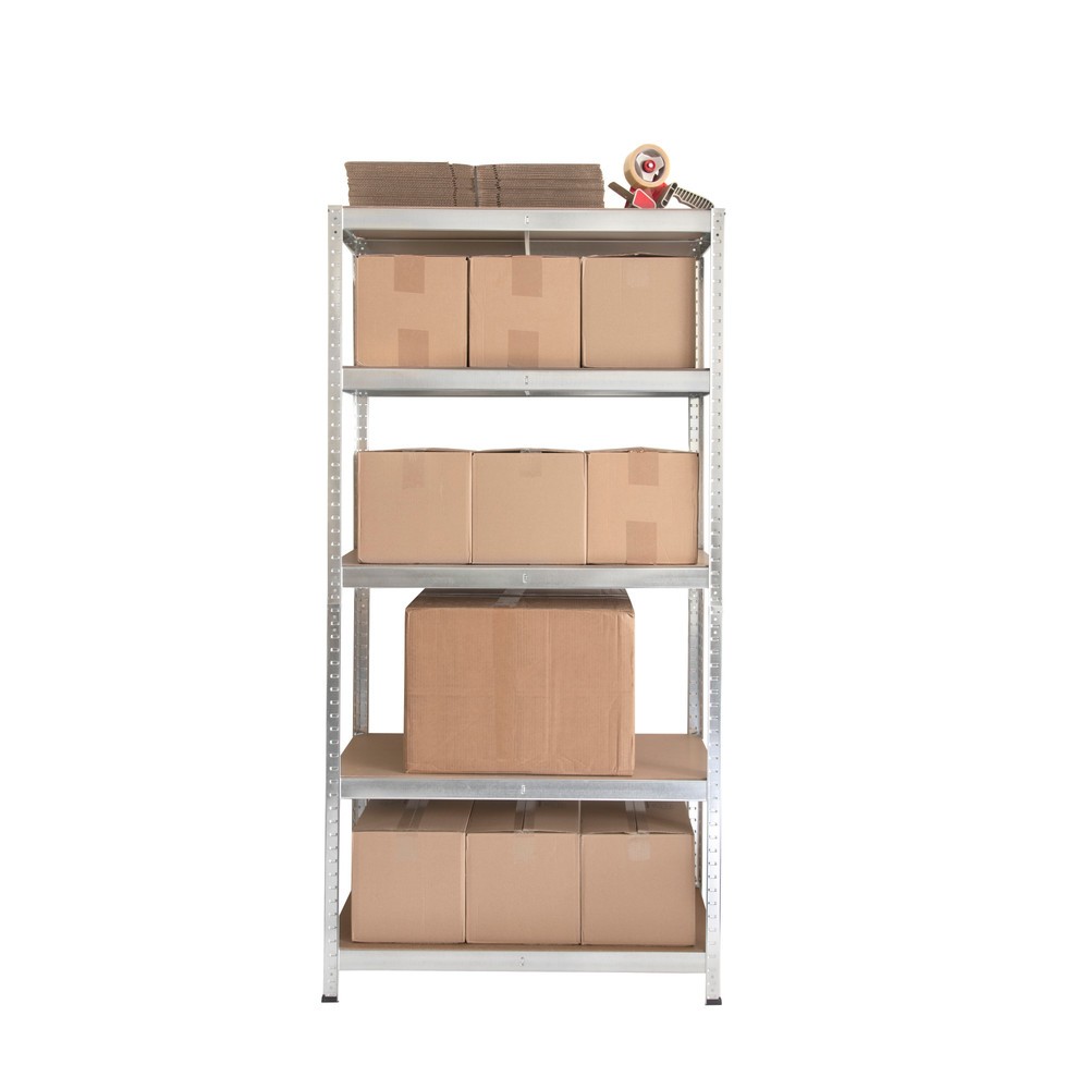 Número de imagen del producto 6: Juego de 2 estanterías de cargas pequeñas HEMMDAL galvanizadas, carga por estante 175 kg, HxAxF 1.800 x 900 x 400 mm