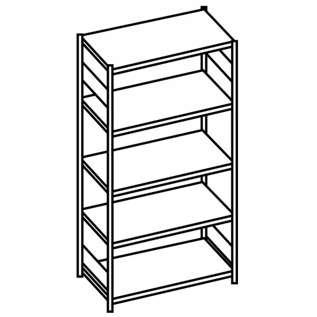 Estantería de cargas pequeñas SCHULTE azul genciana/galvanizada con 6 estantes de chapa de acero, carga por estante 250 kg, HxAxF 2.000 x 810 x 536 mm Número de imagen del producto 2: Estantería de cargas pequeñas SCHULTE azul genciana/galvanizada con 6 estantes de chapa de acero, carga por estante 250 kg, HxAxF 2.000 x 810 x 536 mm