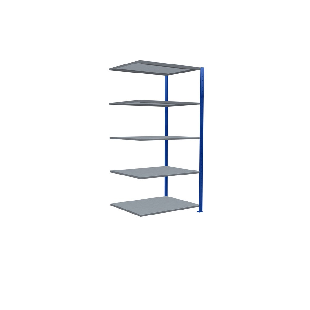 Número de imagen del producto 2: Estantería de cargas pequeñas SCHULTE con sistema de montaje encajado, módulo adicional, carga por estante de 330 kg, azul genciana/ galvanizada, Al x An x F 2.000 x 1.000 x 800 mm