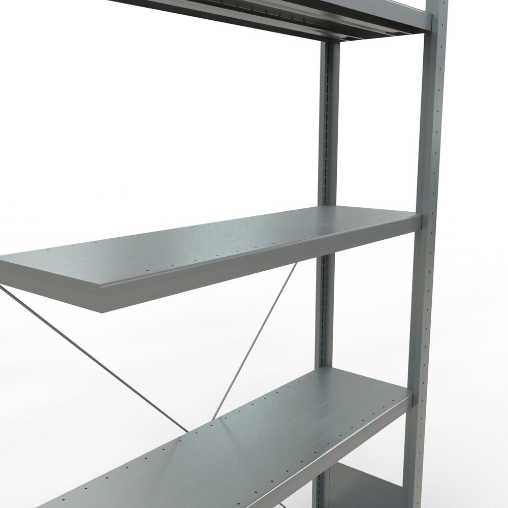 Número de imagen del producto 5: Estantería de cargas pequeñas SCHULTE con sistema de montaje encajado, módulo adicional, carga por estante de 330 kg, galvanizada, Al x An x F 2.000 x 1.000 x 300 mm