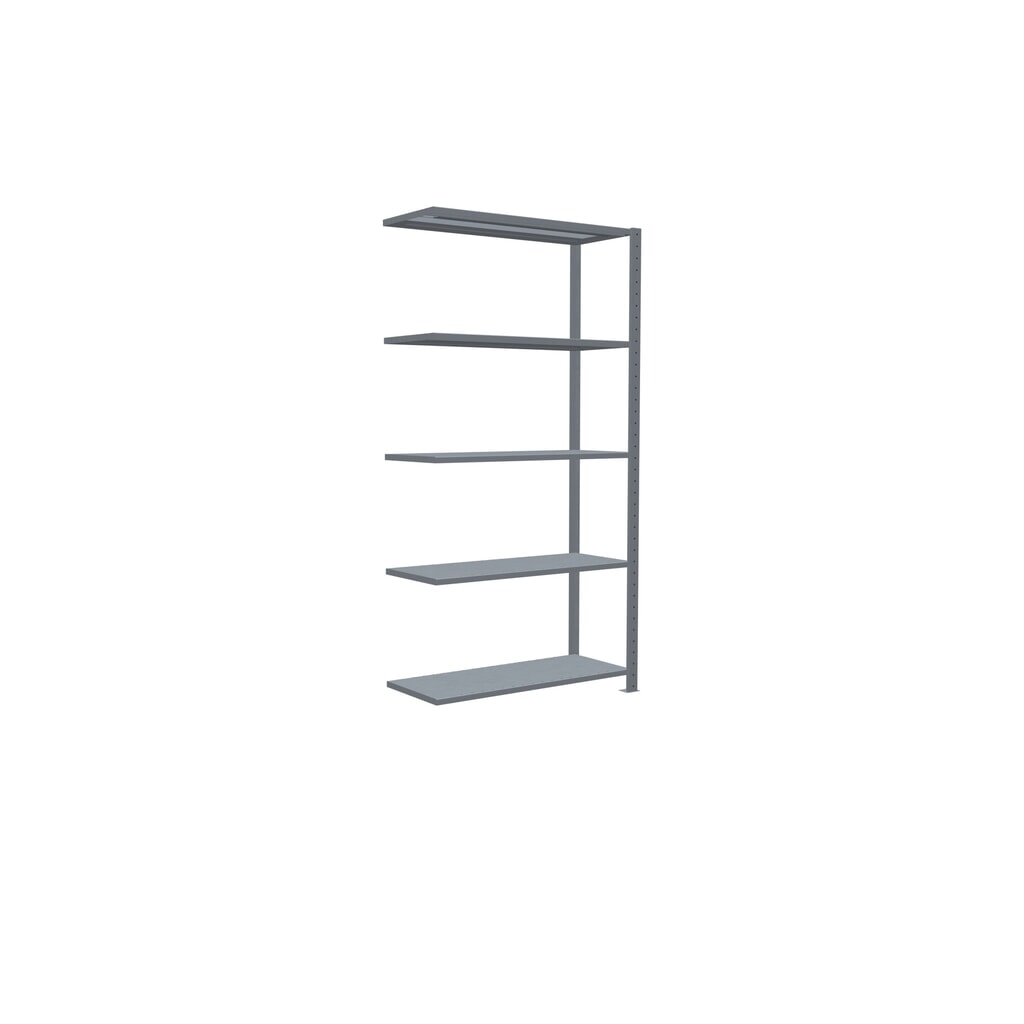 Estantería de cargas pequeñas SCHULTE con sistema de montaje encajado, módulo adicional, carga por estante de 330 kg, galvanizada, Al x An x F 2.000 x 1.000 x 400 mm Número de imagen del producto 2: Estantería de cargas pequeñas SCHULTE con sistema de montaje encajado, módulo adicional, carga por estante de 330 kg, galvanizada, Al x An x F 2.000 x 1.000 x 400 mm