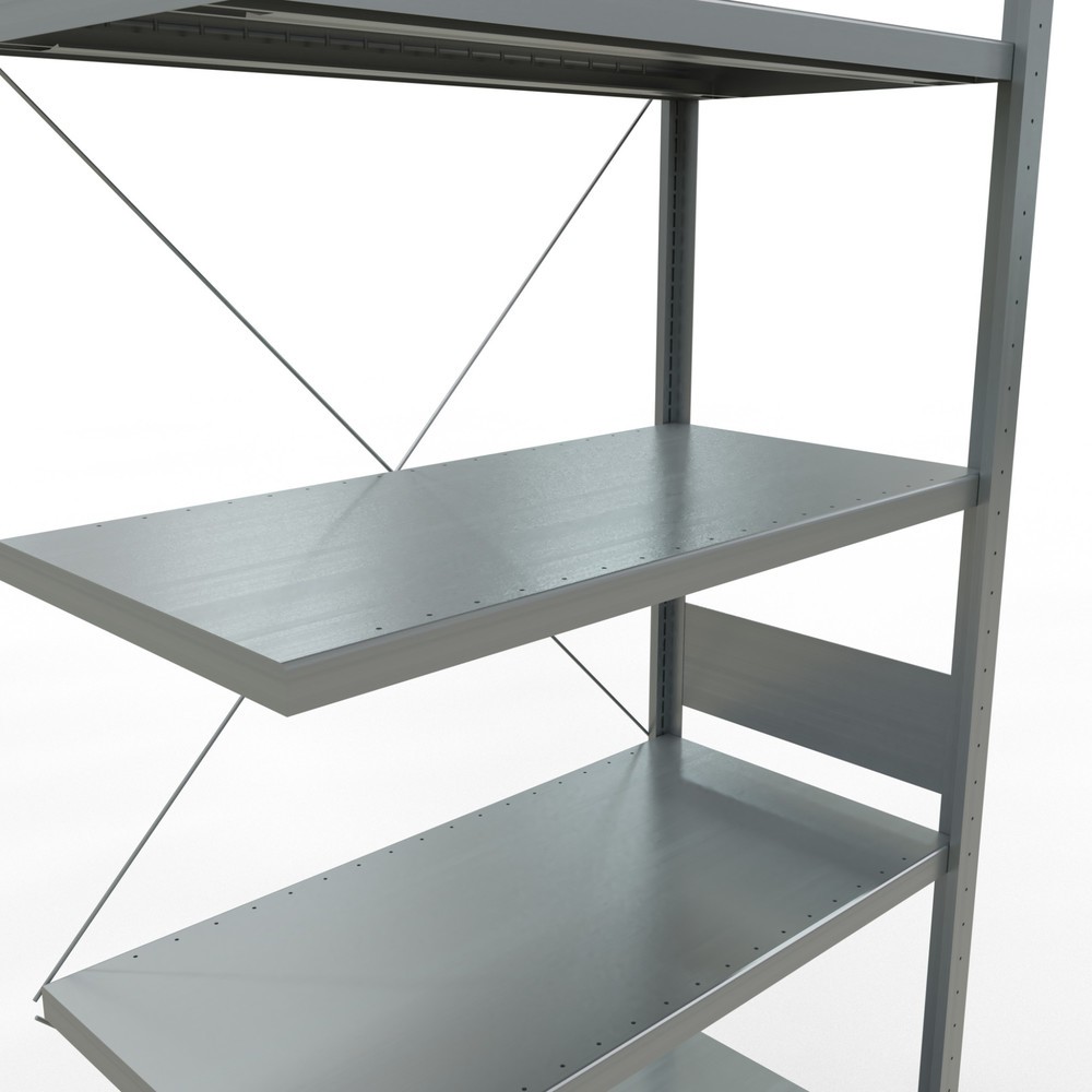 Número de imagen del producto 5: estantería de cargas pequeñas SCHULTE Plug-in Unidad de montaje adicional carga por estante 330 kg galvanizado alto x ancho x profundidad 3.000 x 1.000 x 500 mm