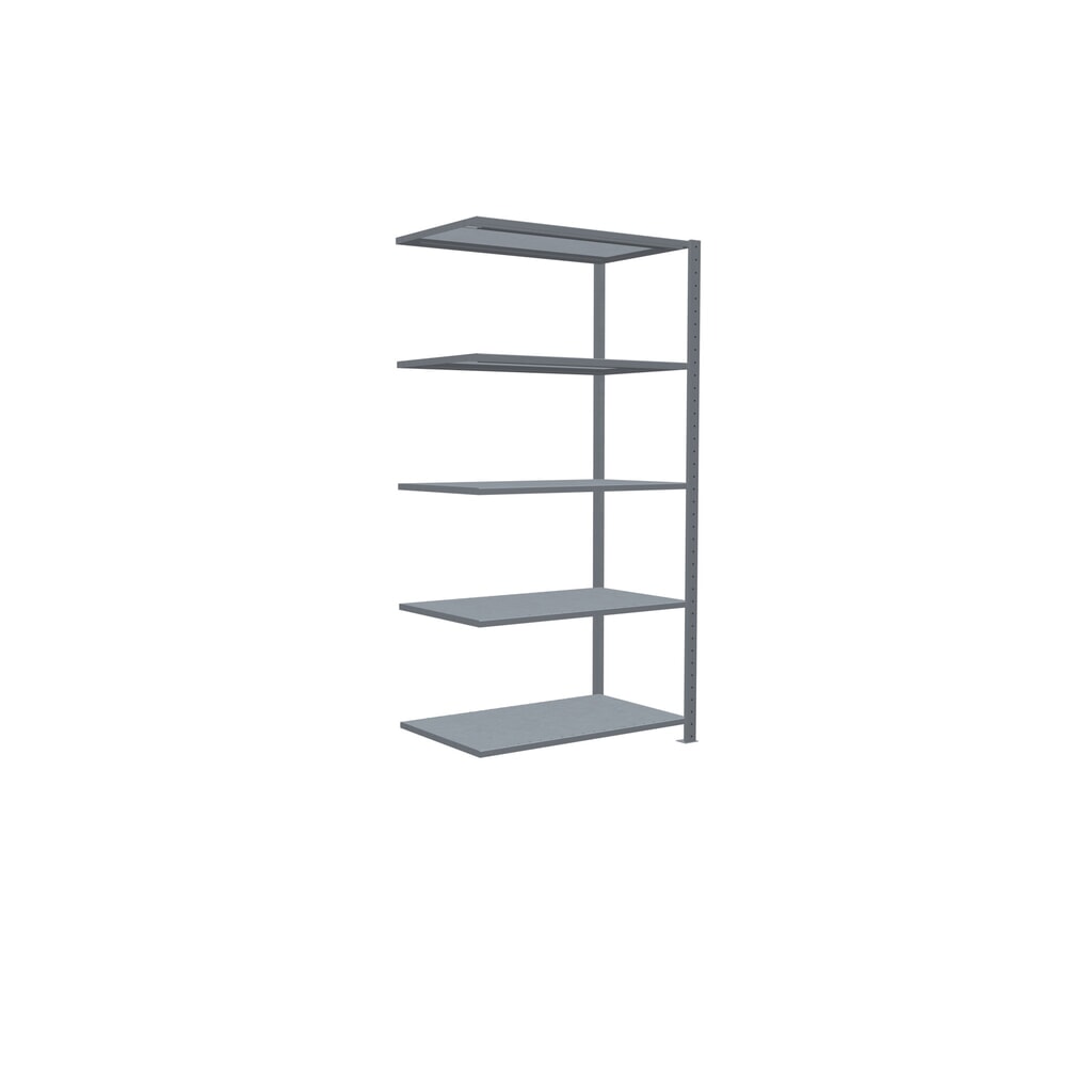 Estantería de cargas pequeñas SCHULTE con sistema de montaje encajado, módulo adicional, carga por estante de 330 kg, galvanizada, Al x An x F 2.000 x 1.000 x 600 mm Número de imagen del producto 2: Estantería de cargas pequeñas SCHULTE con sistema de montaje encajado, módulo adicional, carga por estante de 330 kg, galvanizada, Al x An x F 2.000 x 1.000 x 600 mm