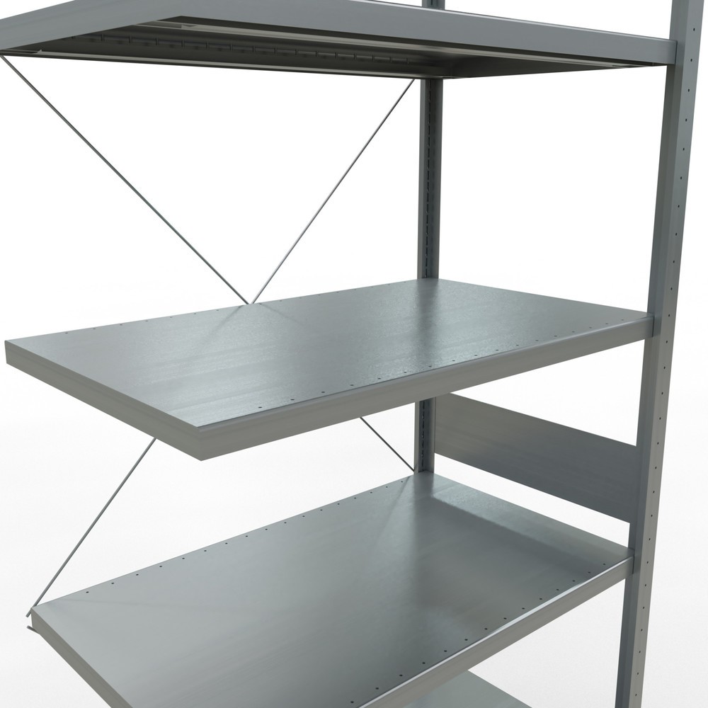 Número de imagen del producto 5: estantería de cargas pequeñas SCHULTE Plug-in Unidad de montaje adicional carga por estante 330 kg galvanizado alto x ancho x profundidad 3.000 x 1.000 x 600 mm