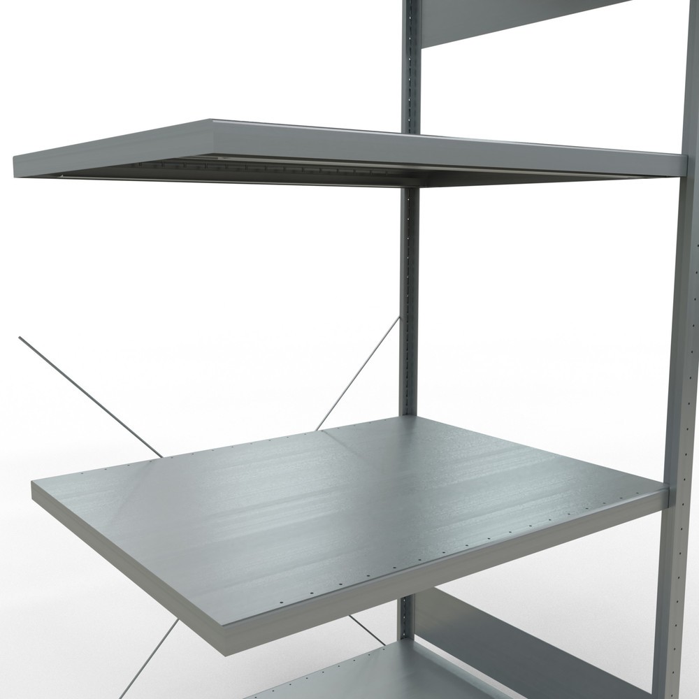Número de imagen del producto 5: Estantería de cargas pequeñas SCHULTE con sistema de montaje encajado, módulo adicional, carga por estante de 330 kg, galvanizada, Al x An x F 2.000 x 1.000 x 800 mm
