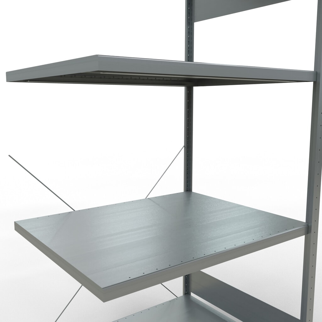 Número de imagen del producto 5: Estantería de cargas pequeñas SCHULTE con sistema de montaje encajado, módulo adicional, carga por estante de 330 kg, galvanizada, Al x An x F 2.000 x 1.000 x 800 mm