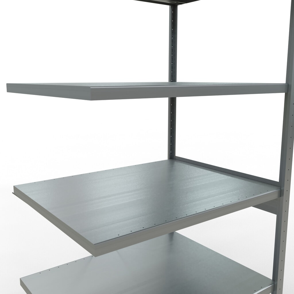 Número de imagen del producto 5: Estantería de cargas pequeñas SCHULTE con sistema de montaje encajado, módulo adicional, carga por estante de 330 kg, galvanizada, Al x An x F 2.500 x 1.000 x 800 mm
