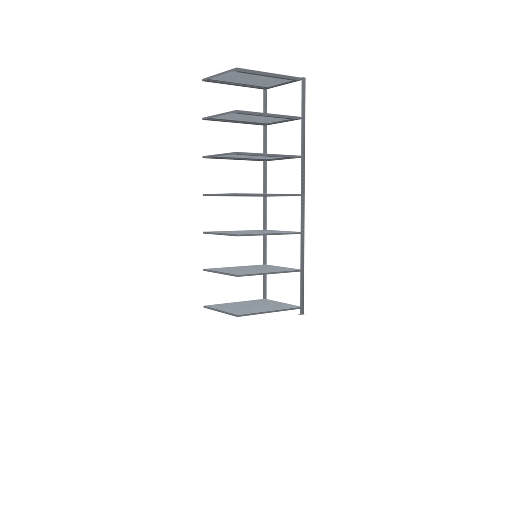 Número de imagen del producto 2: Estantería de cargas pequeñas SCHULTE con sistema de montaje encajado, módulo adicional, carga por estante de 330 kg, galvanizada, Al x An x F 3.000 x 1.000 x 800 mm