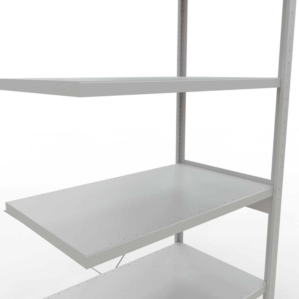 Estantería de cargas pequeñas SCHULTE con sistema de montaje encajado, módulo adicional, carga por estante de 330 kg, azul claro, Al x An x F 2.500 x 1.000 x 600 mm Número de imagen del producto 5: Estantería de cargas pequeñas SCHULTE con sistema de montaje encajado, módulo adicional, carga por estante de 330 kg, azul claro, Al x An x F 2.500 x 1.000 x 600 mm