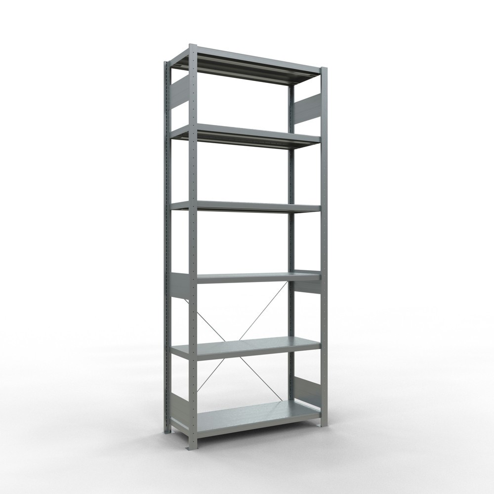 Imagen del producto: Estantería de cargas pequeñas SCHULTE galvanizada, carga por estante 330 kg, HxAxF 2.500 x 1.060 x 436 mm