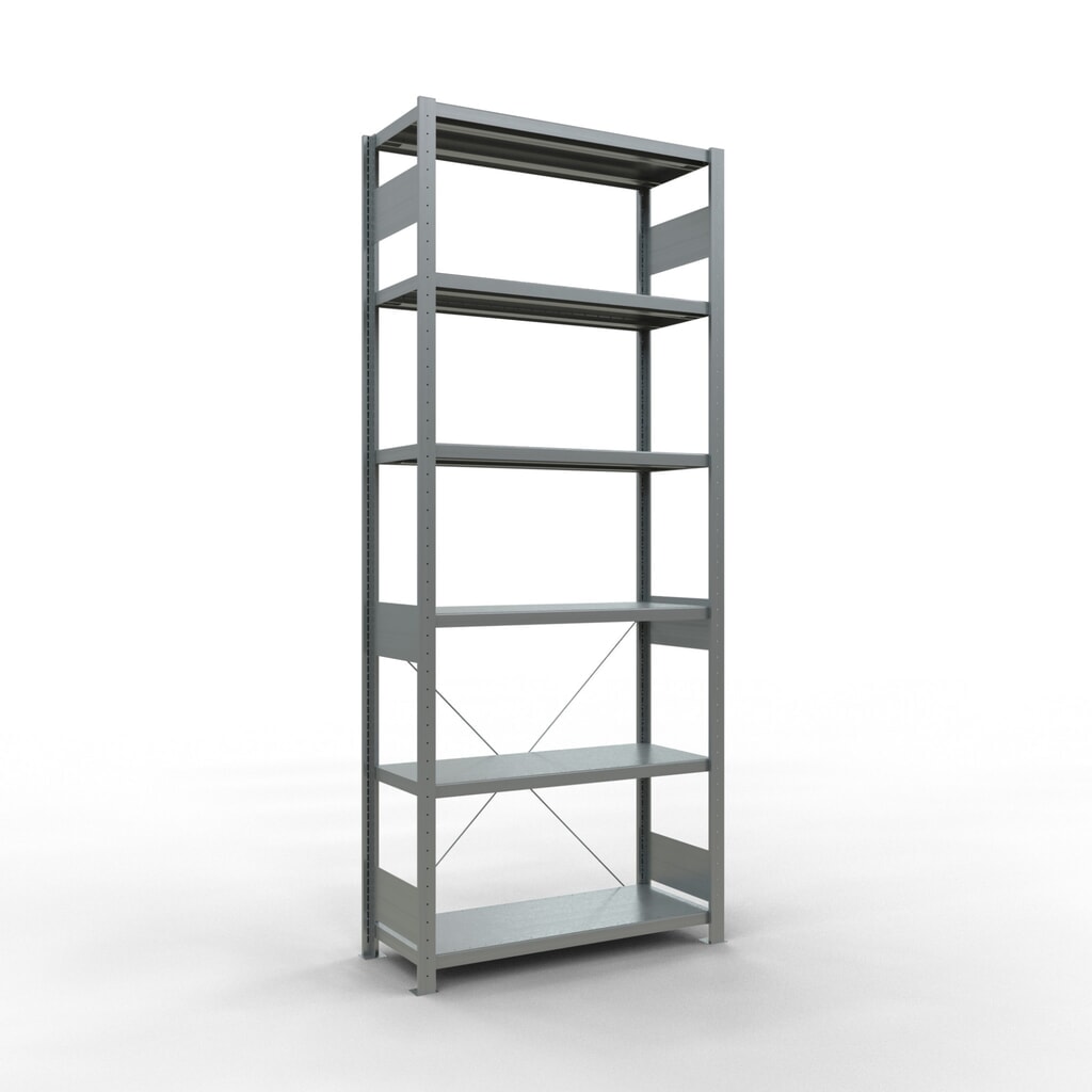 Imagen del producto: Estantería de cargas pequeñas SCHULTE galvanizada, carga por estante 330 kg, HxAxF 2.500 x 1.060 x 436 mm
