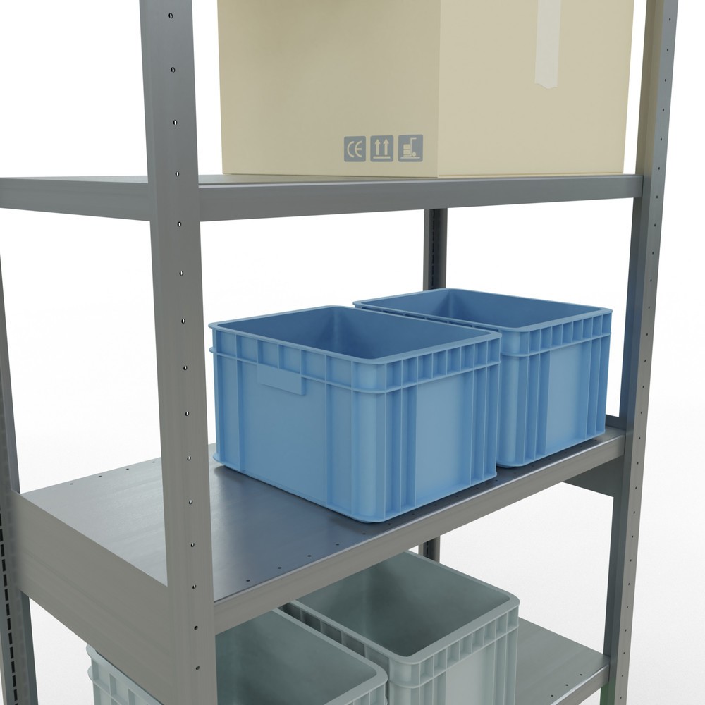 Número de imagen del producto 4: Estantería de cargas pequeñas SCHULTE galvanizada, carga por estante 330 kg, HxAxF 2.500 x 1.060 x 536 mm