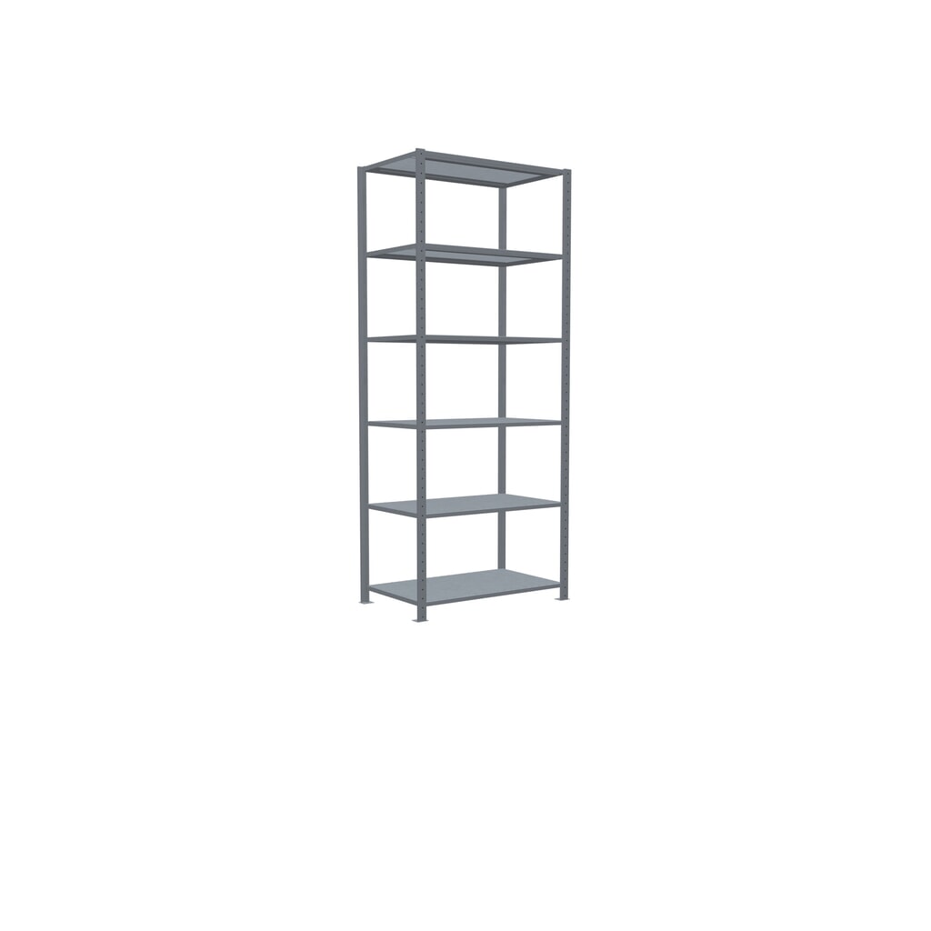 Estantería de cargas pequeñas SCHULTE galvanizada, carga por estante 330 kg, HxAxF 2.500 x 1.060 x 636 mm Número de imagen del producto 2: Estantería de cargas pequeñas SCHULTE galvanizada, carga por estante 330 kg, HxAxF 2.500 x 1.060 x 636 mm