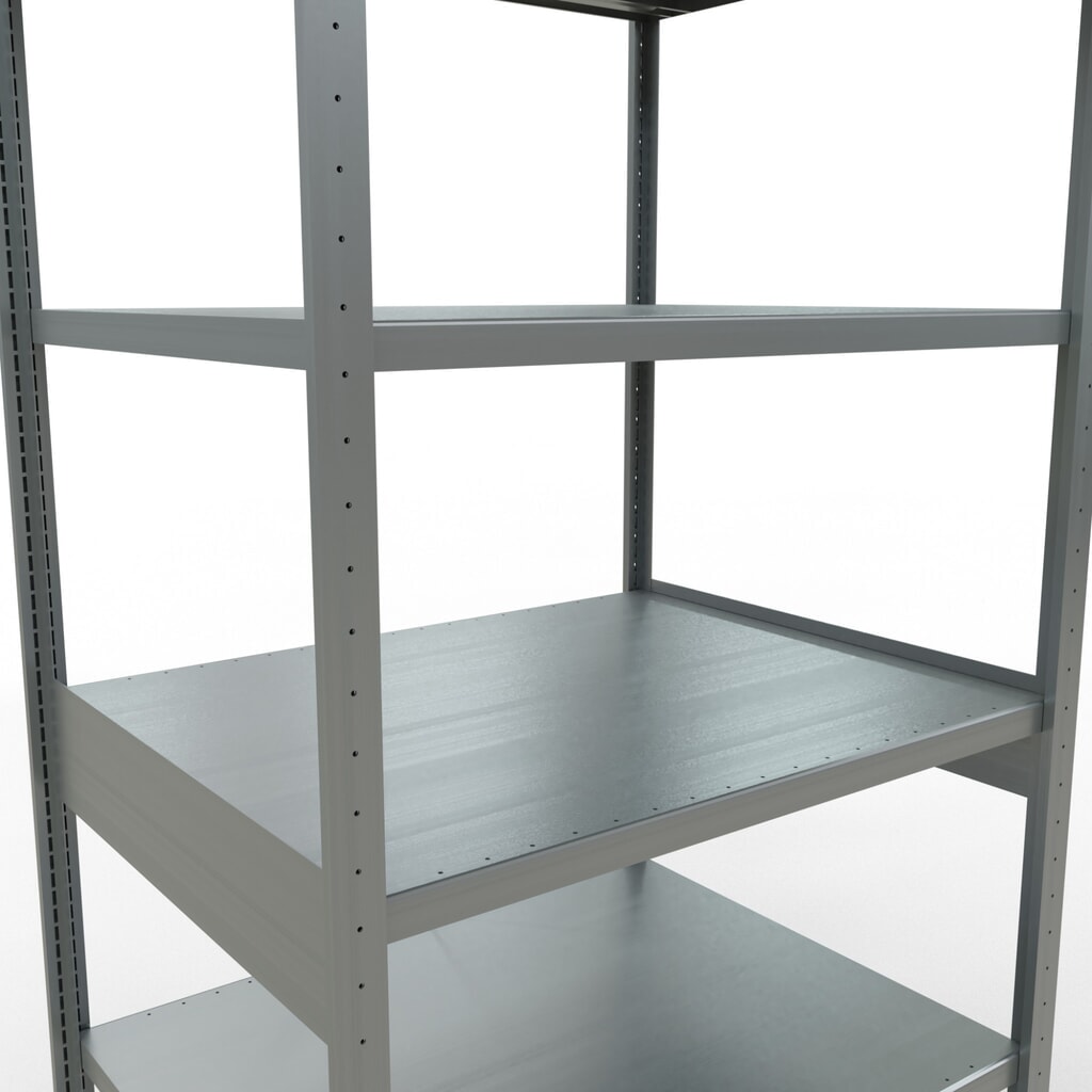 Estantería de cargas pequeñas SCHULTE galvanizada, carga por estante 330 kg, HxAxF 2.500 x 1.060 x 836 mm Número de imagen del producto 5: Estantería de cargas pequeñas SCHULTE galvanizada, carga por estante 330 kg, HxAxF 2.500 x 1.060 x 836 mm