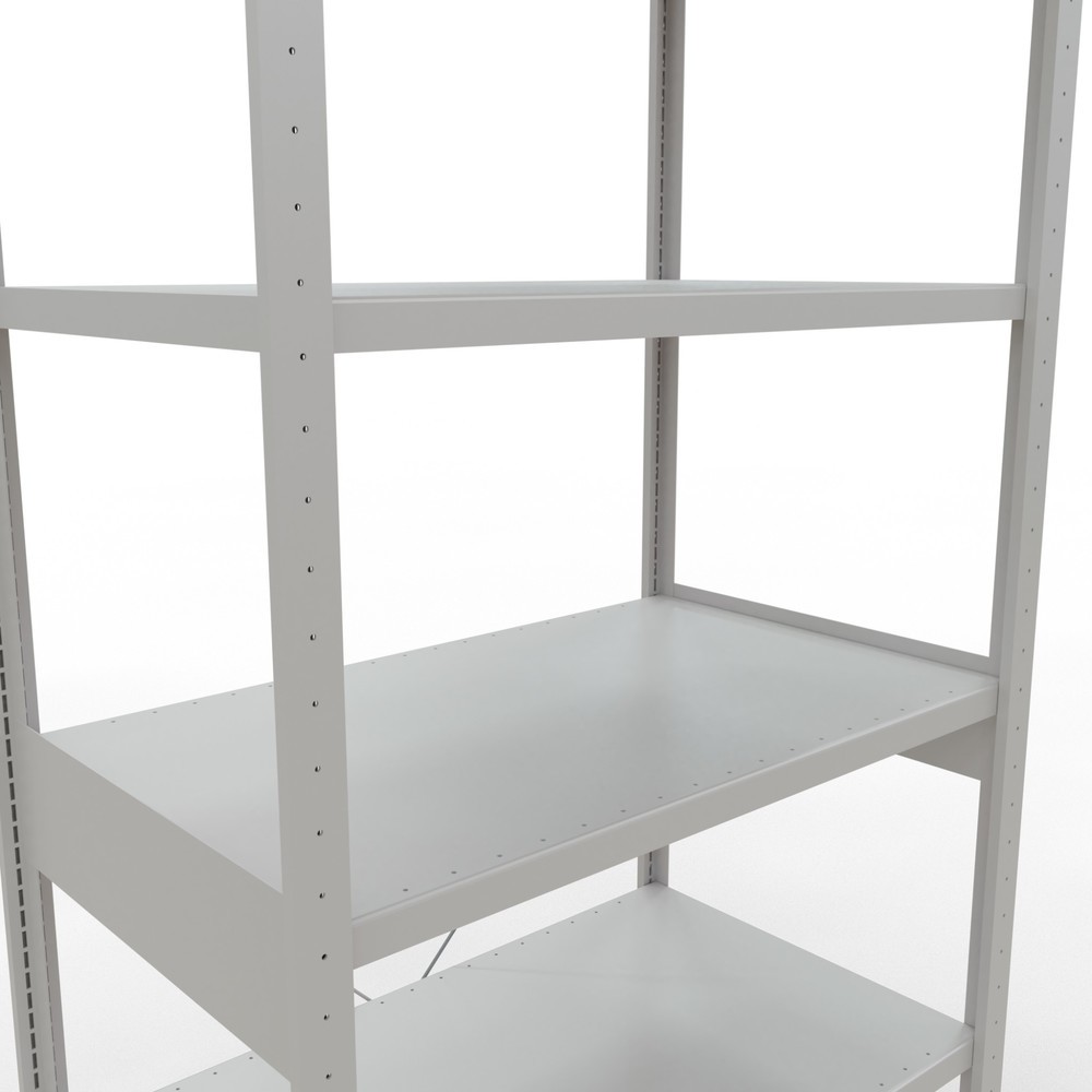 Número de imagen del producto 5: Estantería de cargas pequeñas SCHULTE gris claro, carga por estante 330 kg, HxAxF 2.500 x 1.060 x 636 mm