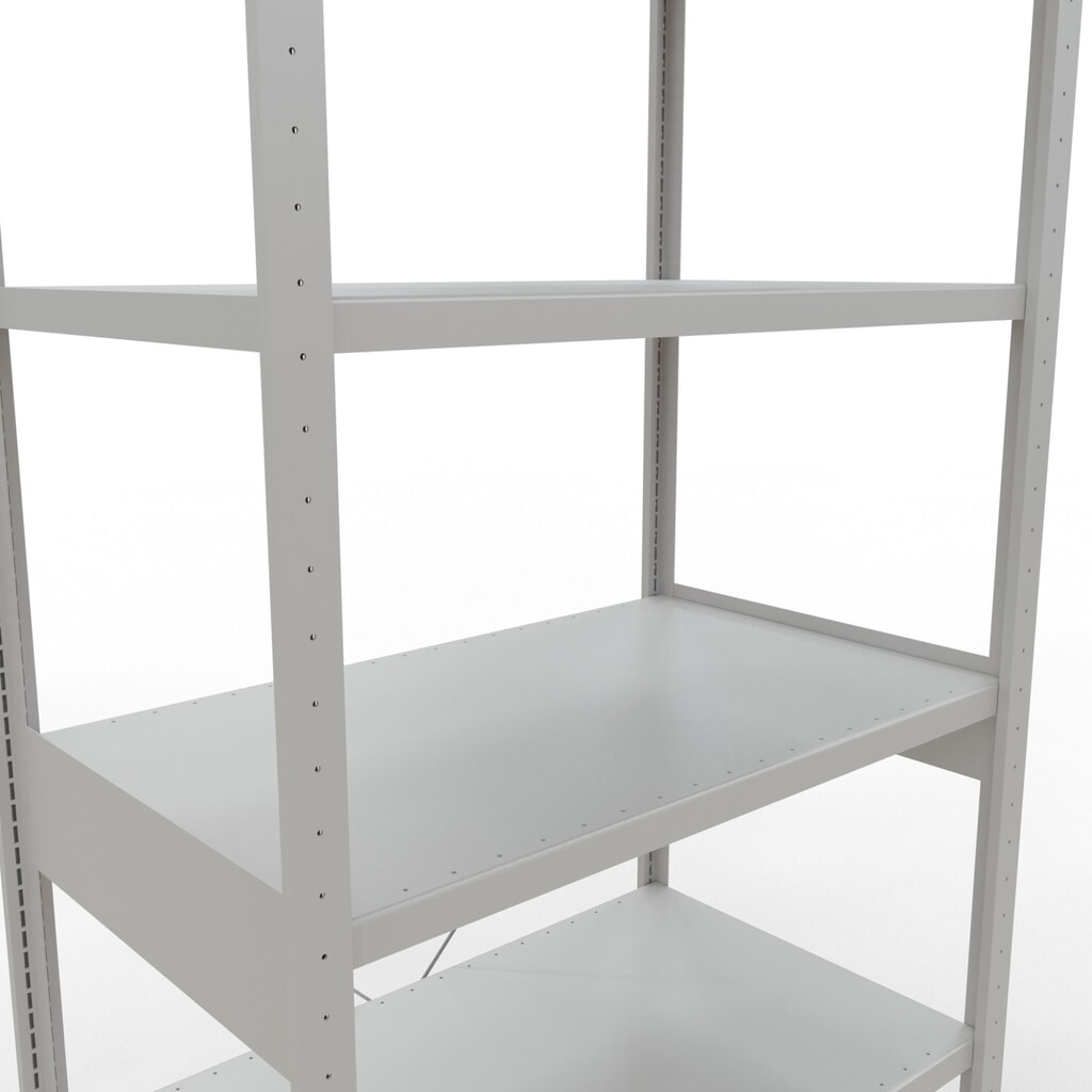 Estantería de cargas pequeñas SCHULTE gris claro, carga por estante 330 kg, HxAxF 2.500 x 1.060 x 636 mm Número de imagen del producto 5: Estantería de cargas pequeñas SCHULTE gris claro, carga por estante 330 kg, HxAxF 2.500 x 1.060 x 636 mm