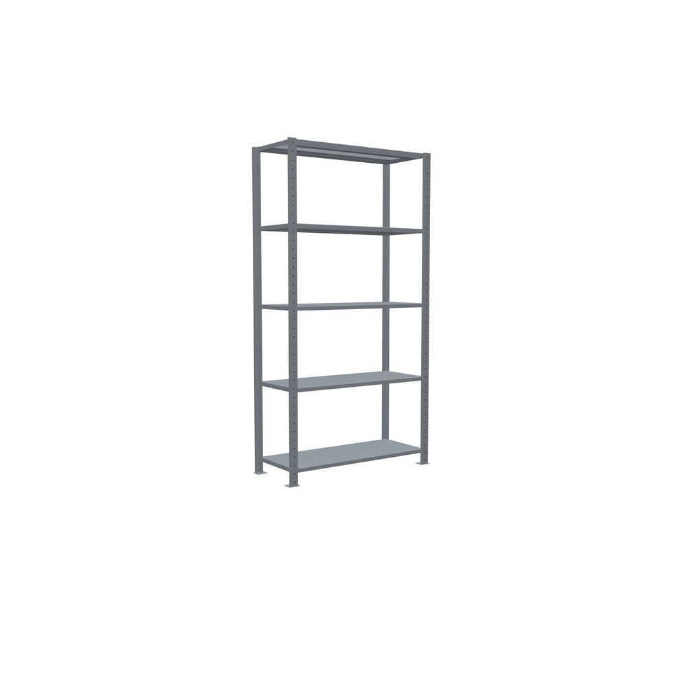 Número de imagen del producto 2: Estantería de cargas pequeñas SCHULTE galvanizada con 5 estantes de chapa de acero, carga por estante 330 kg, HxAxF 2.000 x 1.060 x 436 mm