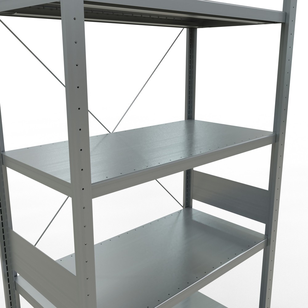 Número de imagen del producto 5: Estantería de cargas pequeñas SCHULTE galvanizada, carga por estante 330 kg, HxAxF 3.000 x 1.060 x 536 mm