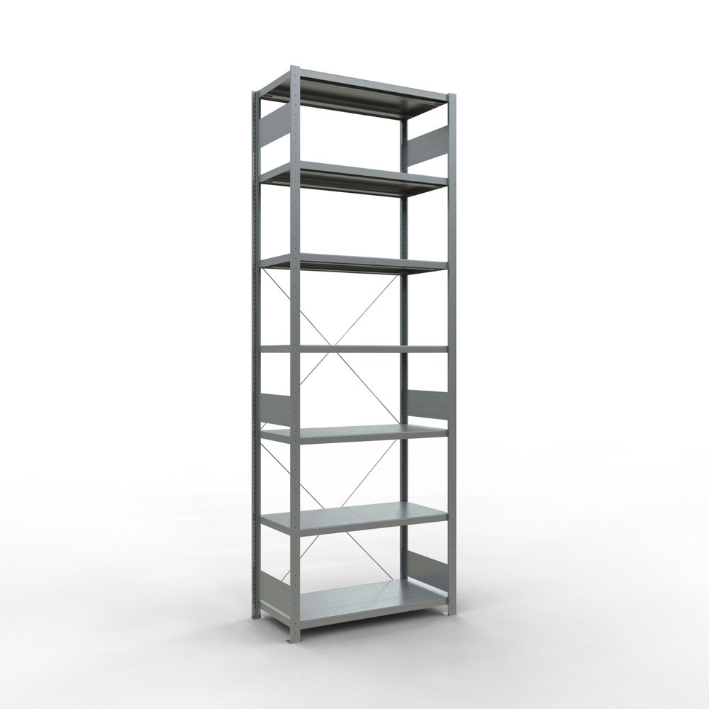 Imagen del producto: Estantería de cargas pequeñas SCHULTE galvanizada, carga por estante 330 kg, HxAxF 3.000 x 1.060 x 536 mm