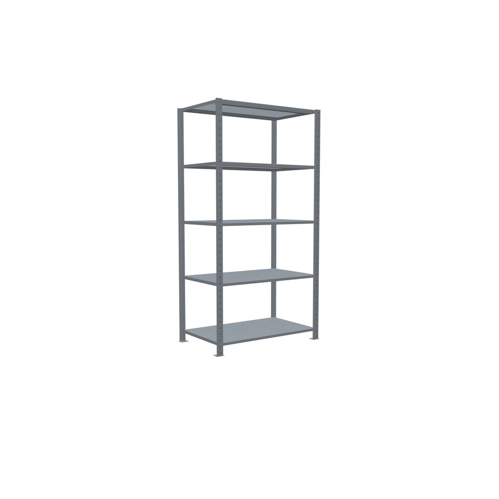 Número de imagen del producto 2: Estantería de cargas pequeñas SCHULTE galvanizada con 5 estantes de chapa de acero, carga por estante 330 kg, HxAxF 2.000 x 1.060 x 636 mm