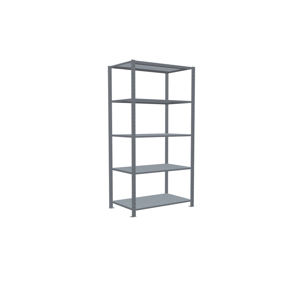 Estantería de cargas pequeñas SCHULTE galvanizada con 5 estantes de chapa de acero, carga por estante 330 kg, HxAxF 2.000 x 1.060 x 636 mm Número de imagen del producto 2: Estantería de cargas pequeñas SCHULTE galvanizada con 5 estantes de chapa de acero, carga por estante 330 kg, HxAxF 2.000 x 1.060 x 636 mm