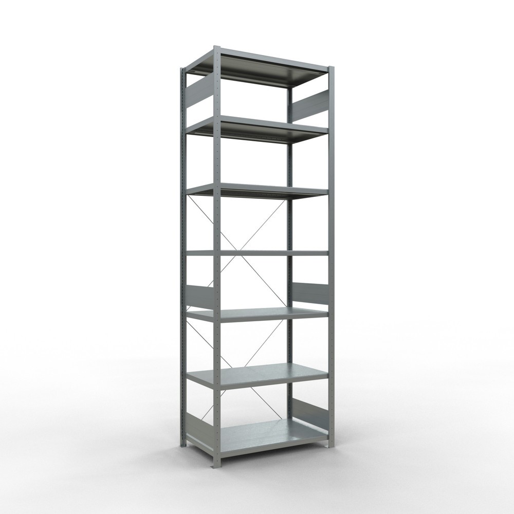 Imagen del producto: Estantería de cargas pequeñas SCHULTE galvanizada, carga por estante 330 kg, HxAxF 3.000 x 1.060 x 636 mm