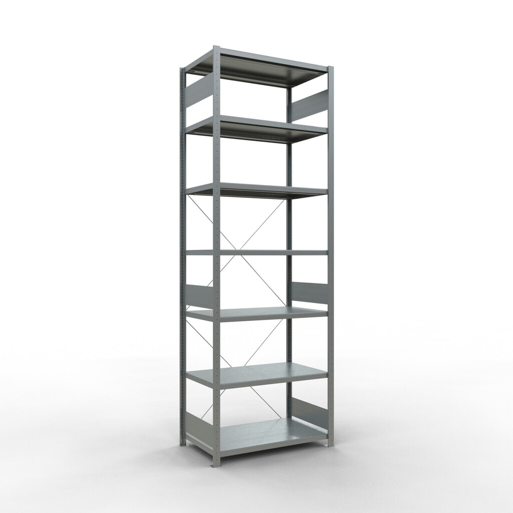 Imagen del producto: Estantería de cargas pequeñas SCHULTE galvanizada, carga por estante 330 kg, HxAxF 3.000 x 1.060 x 636 mm