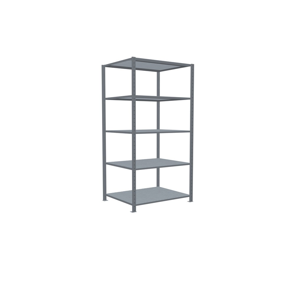 Número de imagen del producto 2: Estantería de cargas pequeñas SCHULTE galvanizada con 5 estantes de chapa de acero, carga por estante 330 kg, HxAxF 2.000 x 1.060 x 836 mm
