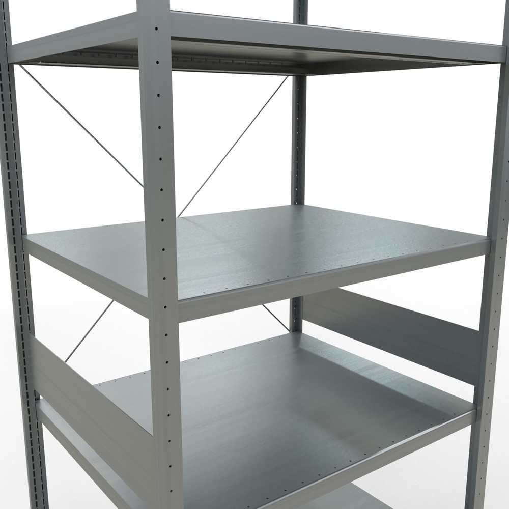 Número de imagen del producto 5: Estantería de cargas pequeñas SCHULTE galvanizada, carga por estante 330 kg, HxAxF 3.000 x 1.060 x 836 mm