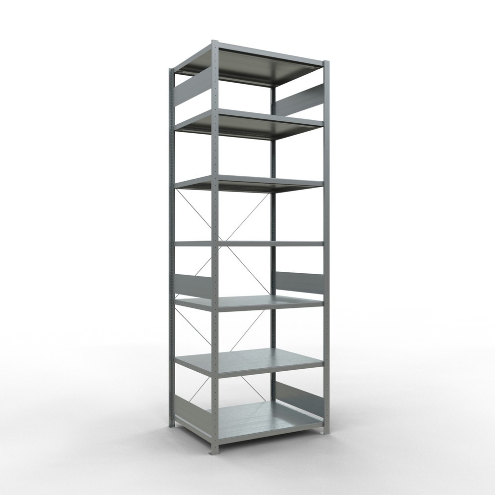 Imagen del producto: Estantería de cargas pequeñas SCHULTE galvanizada, carga por estante 330 kg, HxAxF 3.000 x 1.060 x 836 mm
