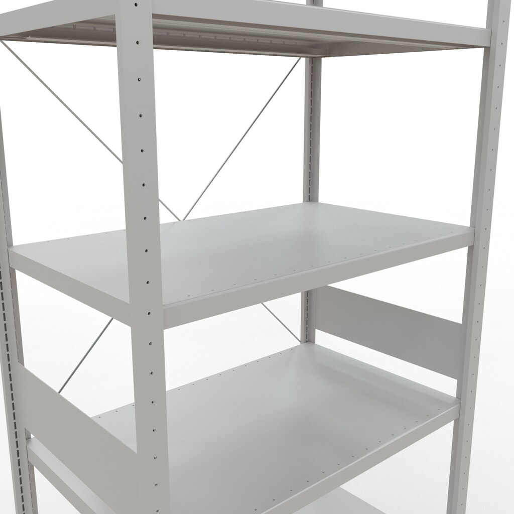 Estantería de cargas pequeñas SCHULTE gris claro, carga por estante 330 kg, HxAxF 3.000 x 1.060 x 636 mm Número de imagen del producto 5: Estantería de cargas pequeñas SCHULTE gris claro, carga por estante 330 kg, HxAxF 3.000 x 1.060 x 636 mm