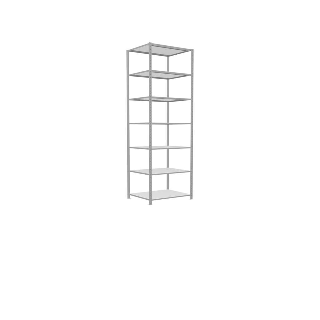Número de imagen del producto 2: Estantería de cargas pequeñas SCHULTE gris claro, carga por estante 330 kg, HxAxF 3.000 x 1.060 x 836 mm