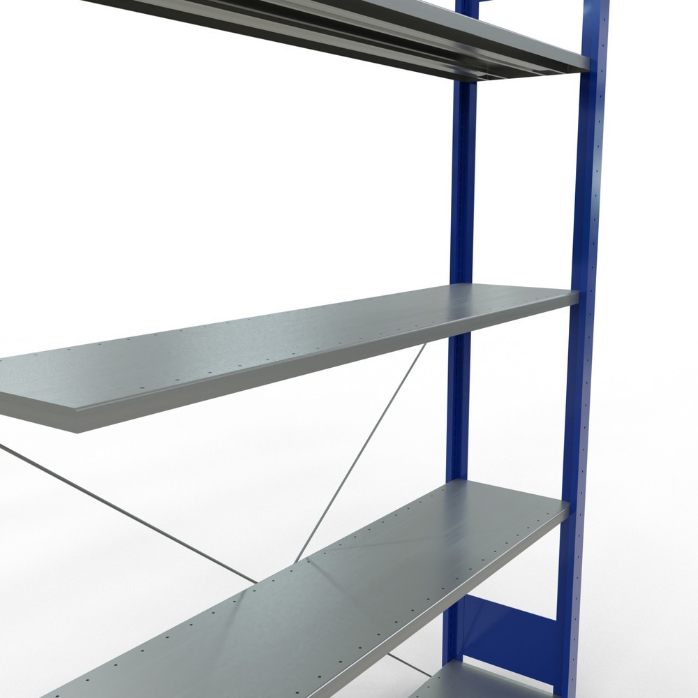 Número de imagen del producto 5: estantería SCHULTE sistema de encajado|sistema de ensamblajes, módulo adicional, carga del estantería de cargas pequeñas 150 kg, azul genciana galvanizado, alto H x An x F 2.000 x 1.300 x 300 mm