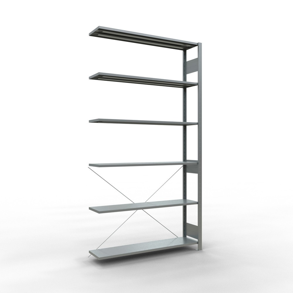 Número de imagen del producto 1: estantería SCHULTE sistema de encajado|sistema de ensamblajes módulo adicional carga estantería de cargas pequeñas 150 kg galvanizado alto H x An x F 2.500 x 1.300 x 300 mm