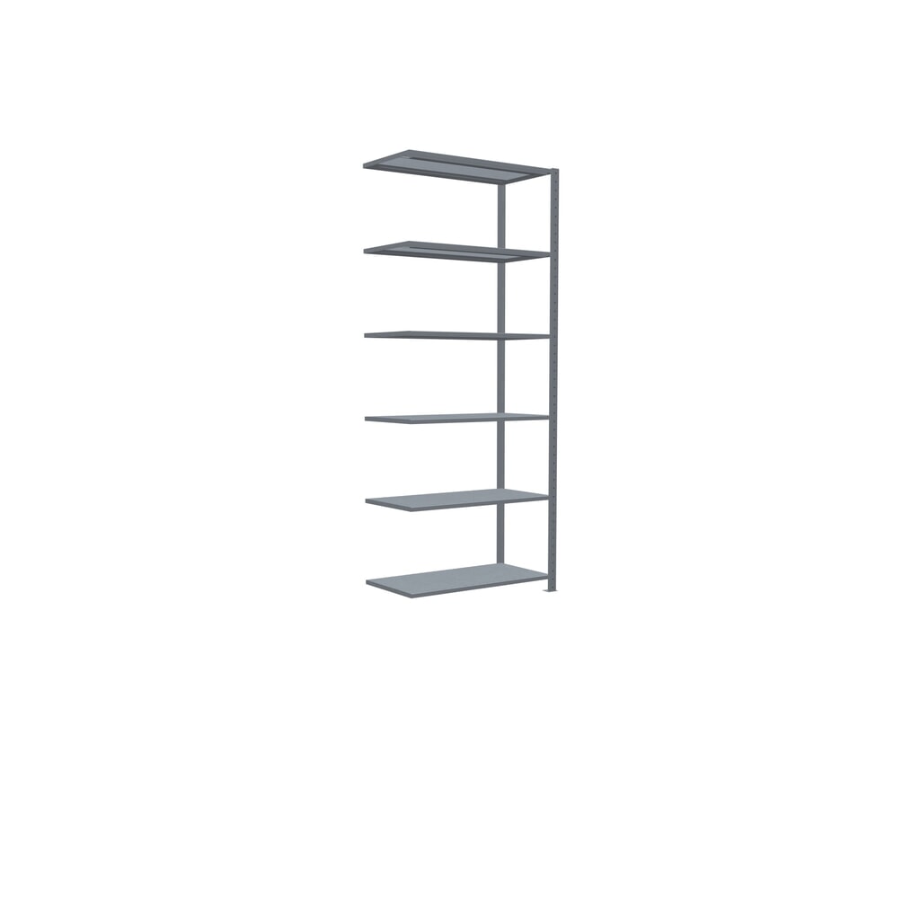 Número de imagen del producto 2: Estantería de cargas pequeñas SCHULTE con sistema de encajado, módulo adicional, carga por estante de 150 kg, galvanizada, Al x An x F 2.500 x 1.000 x 500 mm